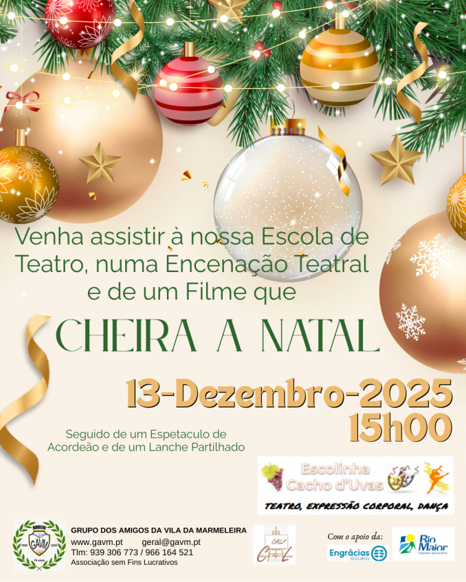 Apresentação de Escola de Teatro 13/12/2025 -  Grupo dos Amigos da Vila da Marmeleira