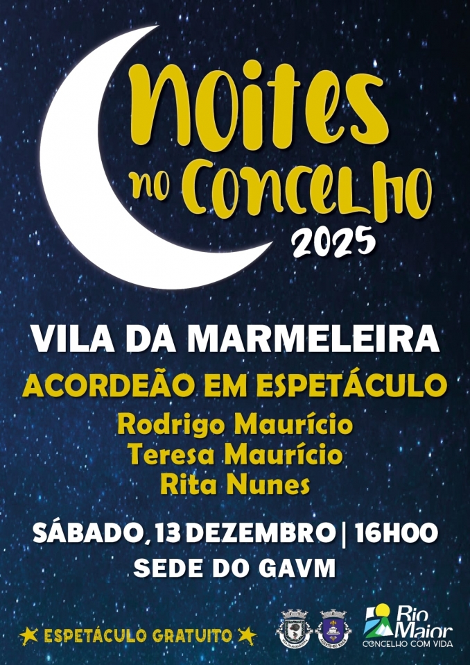 Acordeão em Espetáculo 13/12/2025 -  Grupo dos Amigos da Vila da Marmeleira